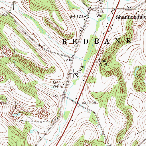 Topographic Map of Kemmer's Greenhouse, PA
