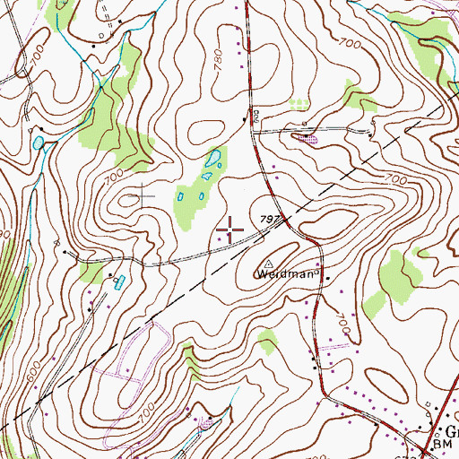 Topographic Map of Stoney Ridge Horse Farm, PA