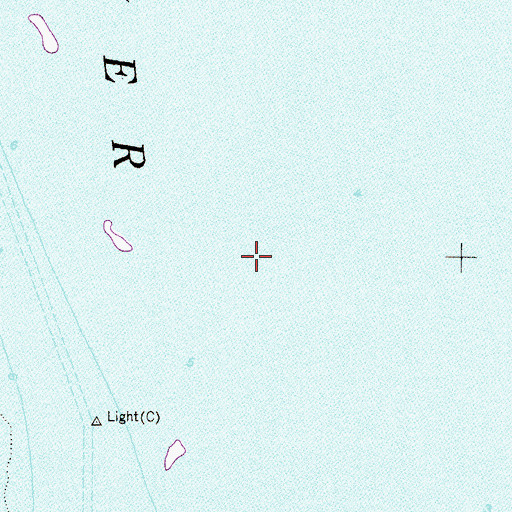 Topographic Map of Bradley Reserve Post Light (historical), FL