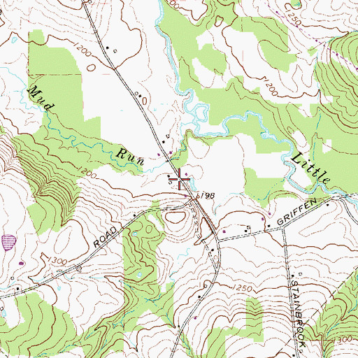 Topographic Map of Pettis Road Greenhouse, PA