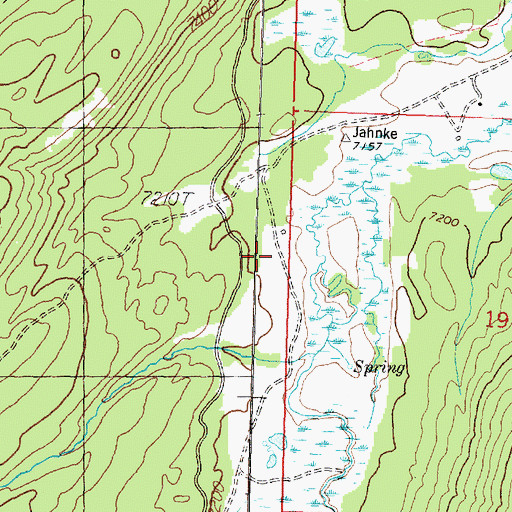 Topographic Map of Fish Ranch Airport, MT