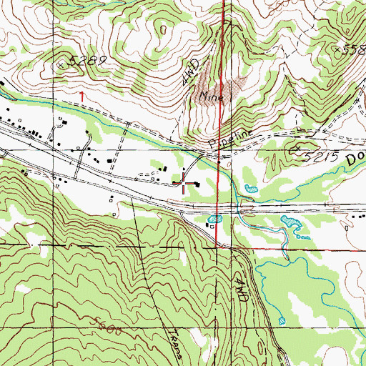 Topographic Map of Wood Strip Airport, MT