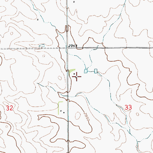 Topographic Map of Hutchinson Airport, MT