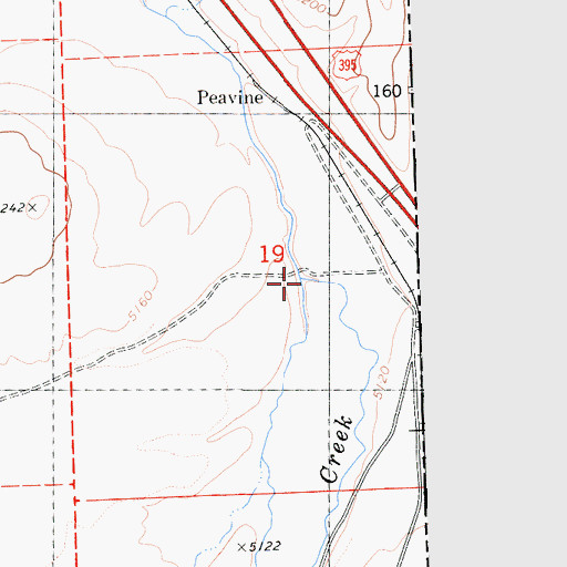 Topographic Map of Purdy Creek, CA