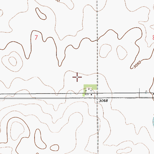 Topographic Map of Pester Airport, MT
