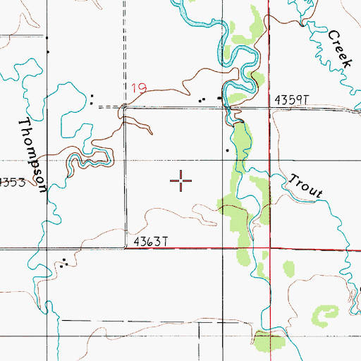 Topographic Map of Kreikemeier Airport, MT