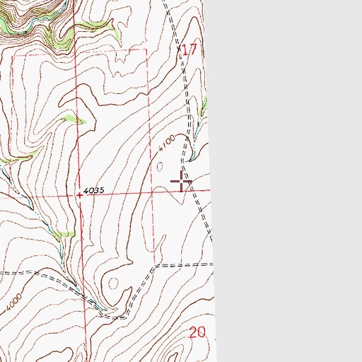 Topographic Map of Rosemont Airport, MT