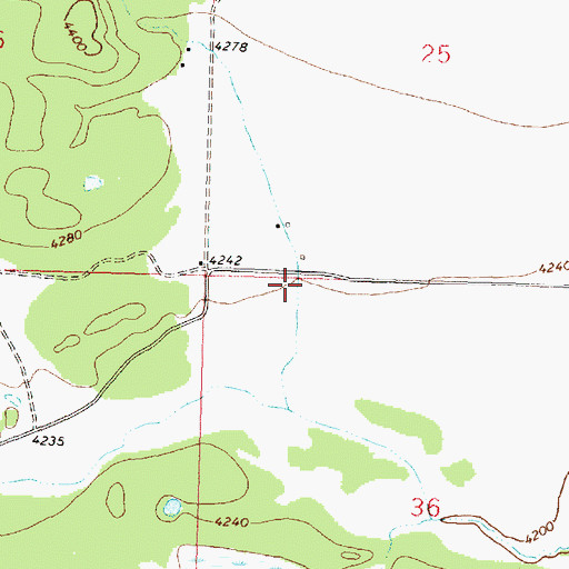 Topographic Map of Black Canyon Ranch Airport, MT