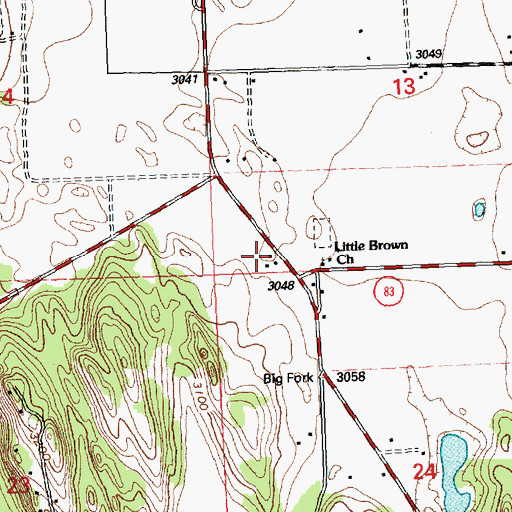 Topographic Map of North Country Pad, MT
