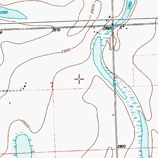 Topographic Map of Flathead Lake Sky Ranch Airport, MT