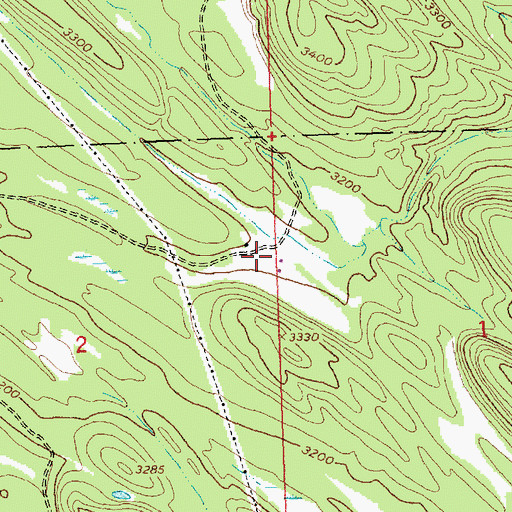 Topographic Map of Lone Hawk Airport, MT