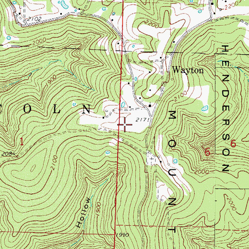 Topographic Map of Taylor's Air Strip, AR