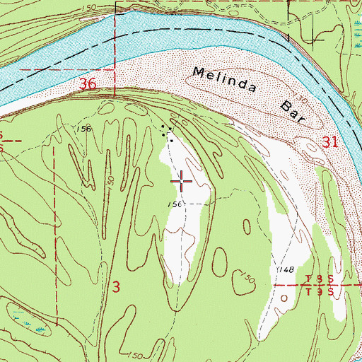 Topographic Map of Yancopin Airport, AR