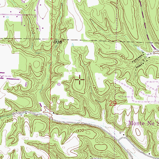 Topographic Map of Seratt Airport (historical), AR