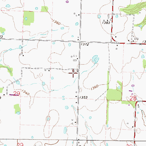Topographic Map of Ashmore Field, AR