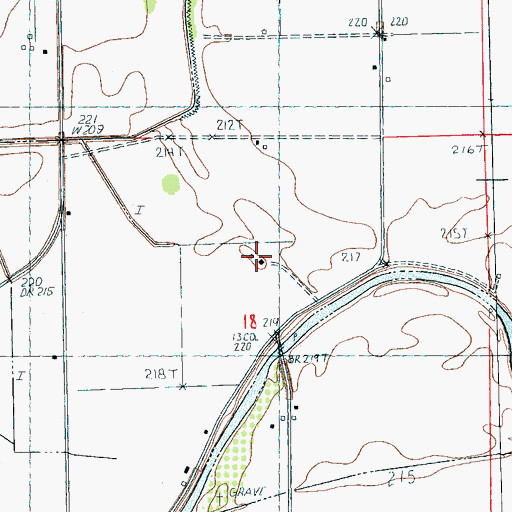 Topographic Map of Woodbridge Field, AR