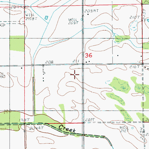 Topographic Map of Frost Flying Inc Airport, AR