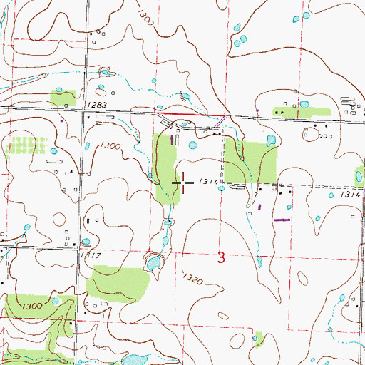 Topographic Map of Taylor Field, AR
