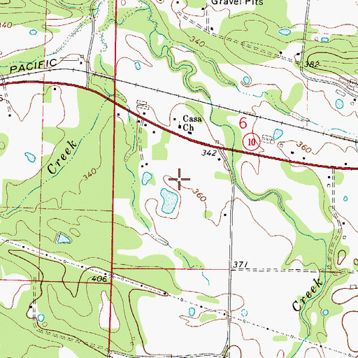 Topographic Map of A J's Airport, AR