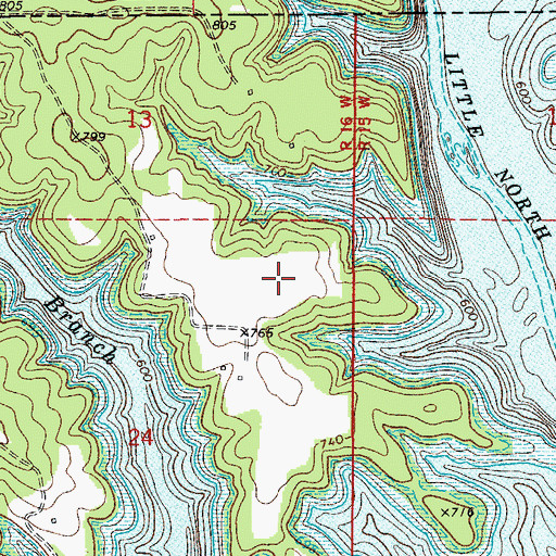 Topographic Map of Totty Field, AR