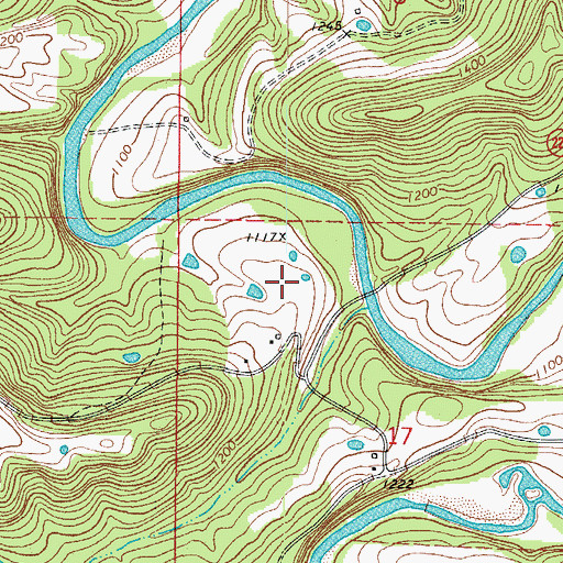 Topographic Map of Flying Machines Airstrip Ultralight Flightpark, AR