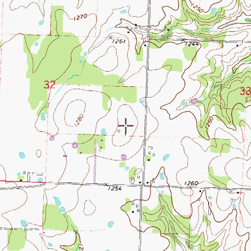 Topographic Map of Northwest Arkansas Regional Airport, AR