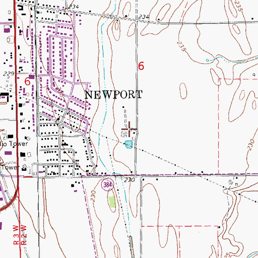 Topographic Map of Haigwood Landing Strip, AR