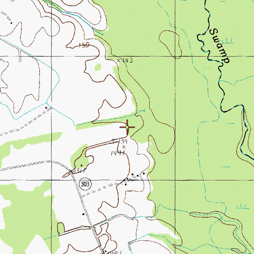 Topographic Map of Flying O Airport, SC