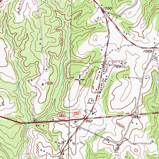 Topographic Map of Hawks Nest Farm Airport, SC