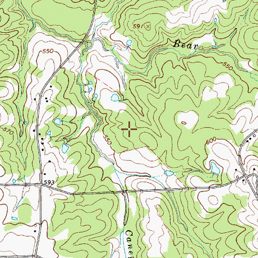 Topographic Map of Kirk Air Base, SC