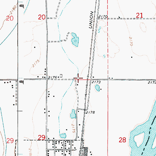 Topographic Map of Bybee Field, OR
