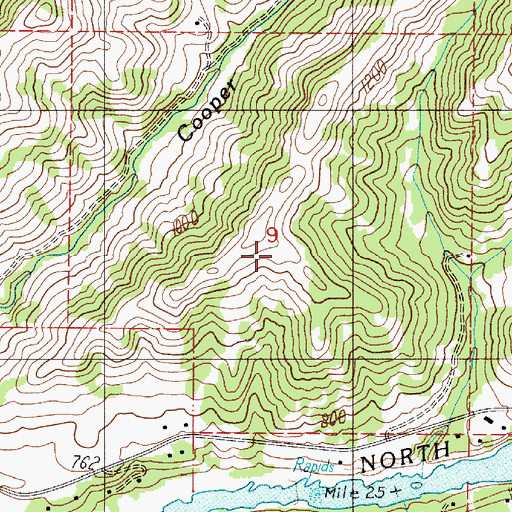 Topographic Map of Hilltop Airport, OR