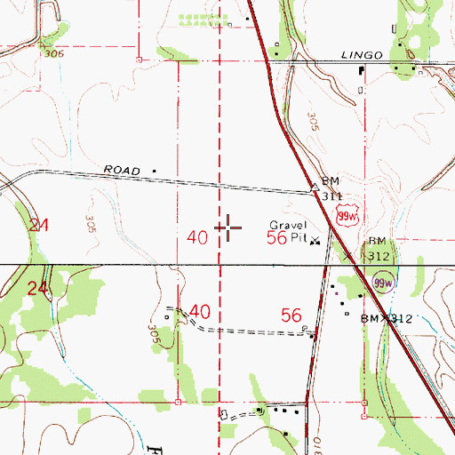 Topographic Map of Munson Airport, OR