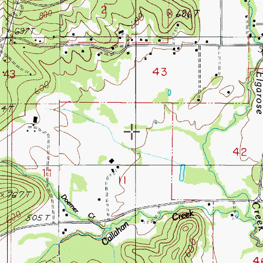 Topographic Map of Napier Ranch Airport, OR