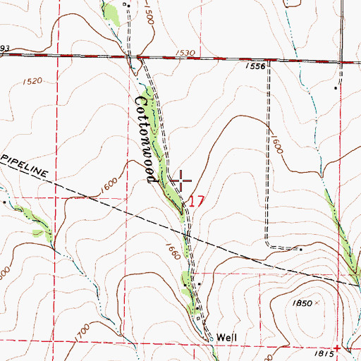 Topographic Map of Quail Field, OR