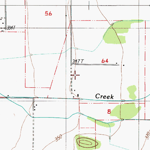 Topographic Map of Cubehole Airport (historical), OR