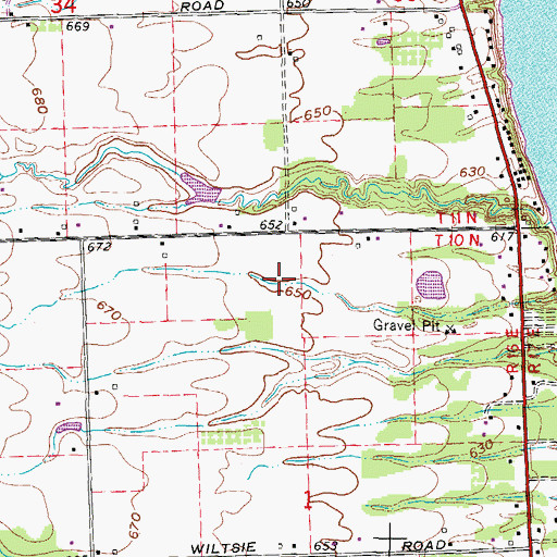 Topographic Map of Flugplatz Airport, MI