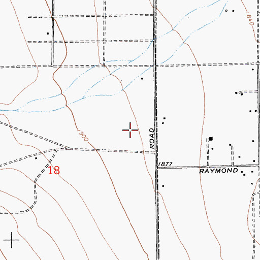 Topographic Map of Bauer Airport, CA
