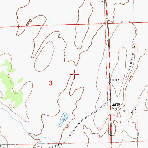 Topographic Map of Bates Field, CA