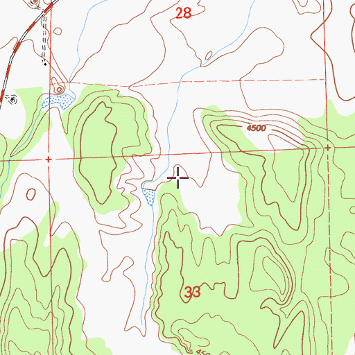 Topographic Map of Wesinger Ranch Airport, CA