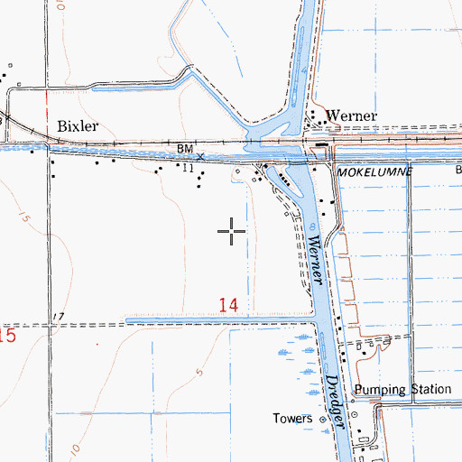 Topographic Map of Las Serpientes Airport, CA