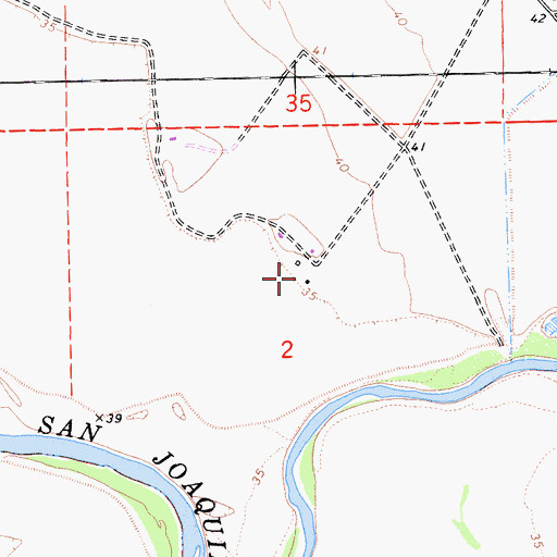 Topographic Map of Flying Bull Airport, CA