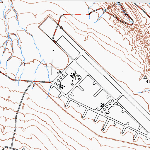 Topographic Map of San Nicolas Island Naval Outlying Field, CA