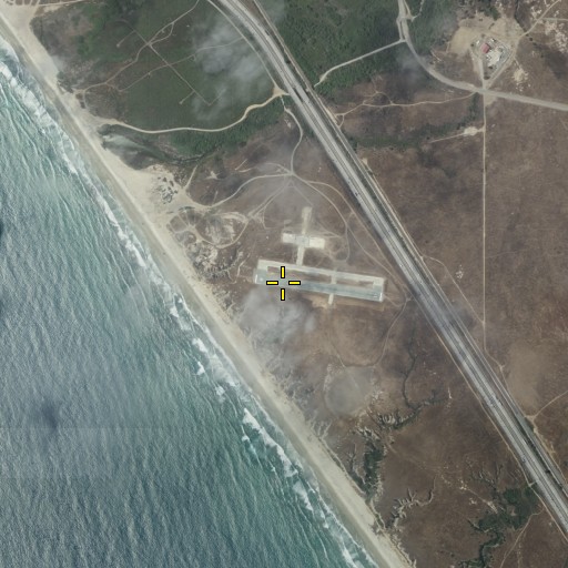 Aerial/Satellite Image of Marine Corps Outlying Field Camp Pendleton (Red Beach), CA