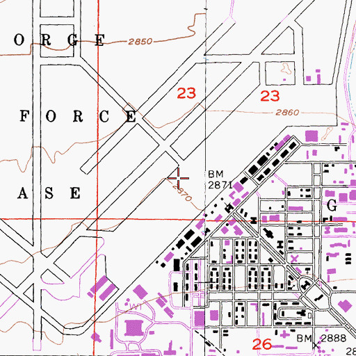 Topographic Map of Southern California Logistics Airport, CA