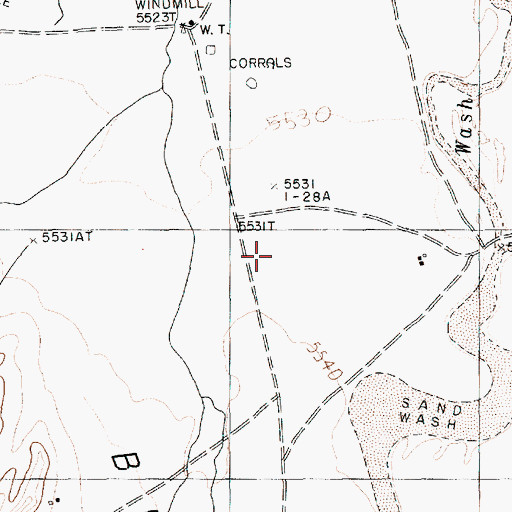 Topographic Map of Chinle Municipal Airport, AZ