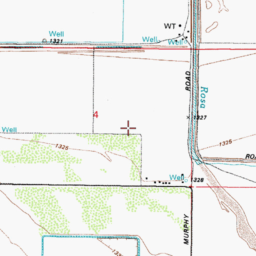 Topographic Map of Carranza Farm Airstrip, AZ