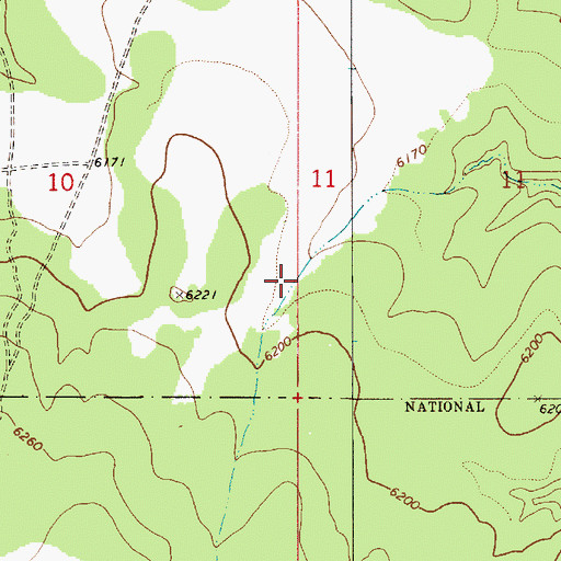 Topographic Map of Wisky Ranch/Chevlon Airport, AZ