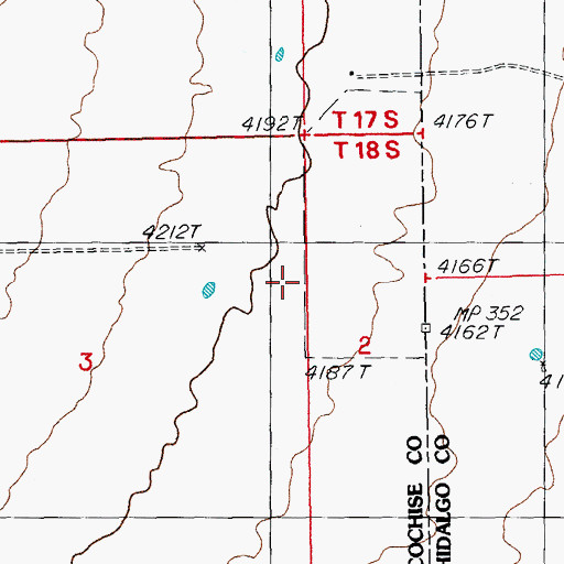 Topographic Map of Lizzy Lizard Airport, AZ