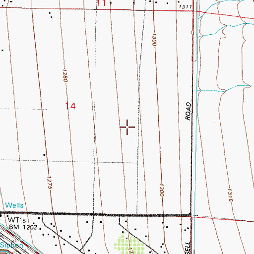 Topographic Map of Ak-Chin Regional Airport, AZ